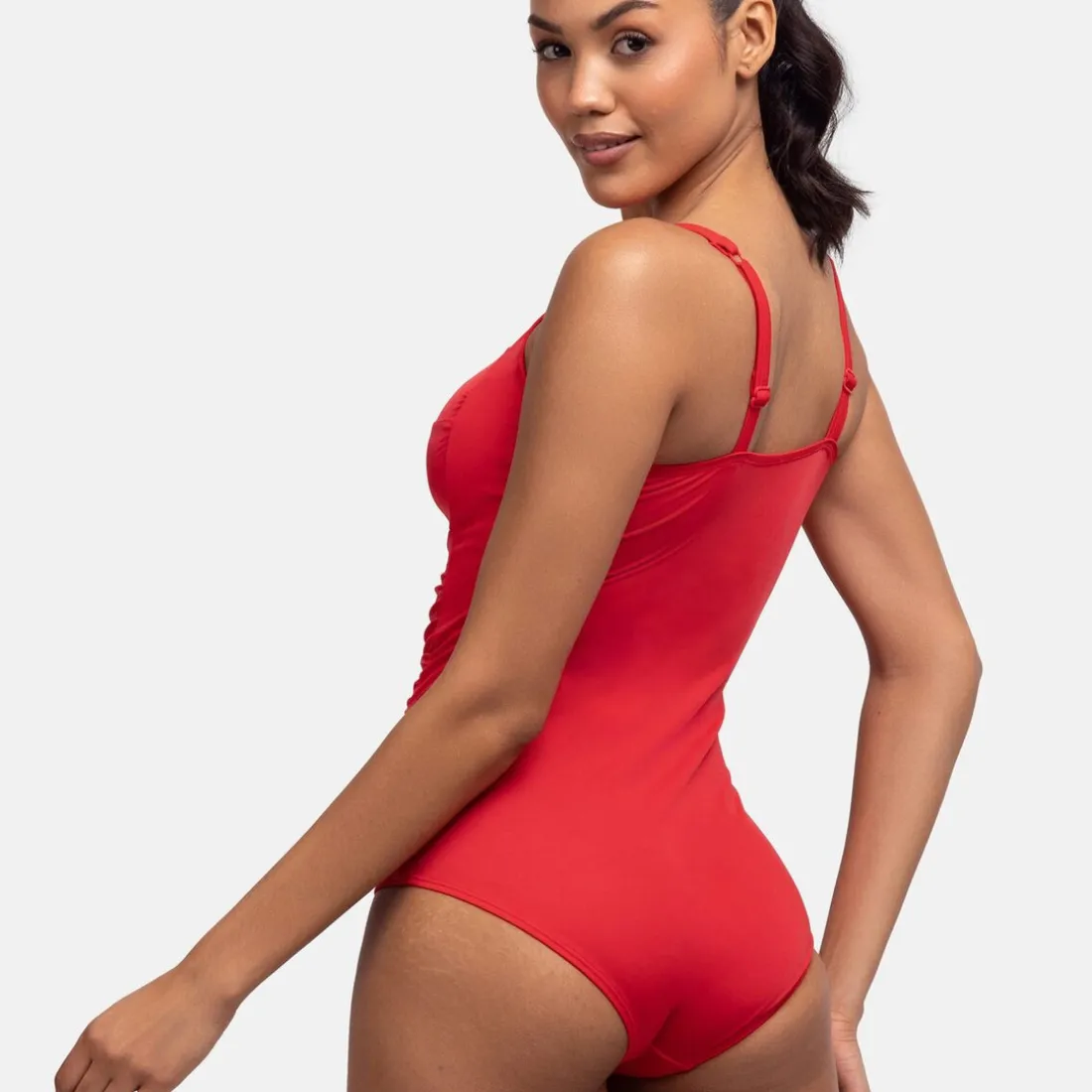 Maillot de bain gainant rouge