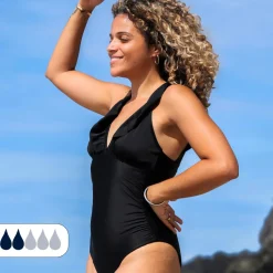 Maillot de bain Menstruel 1 pièce - Dos à lacet - Flux Léger - Sya