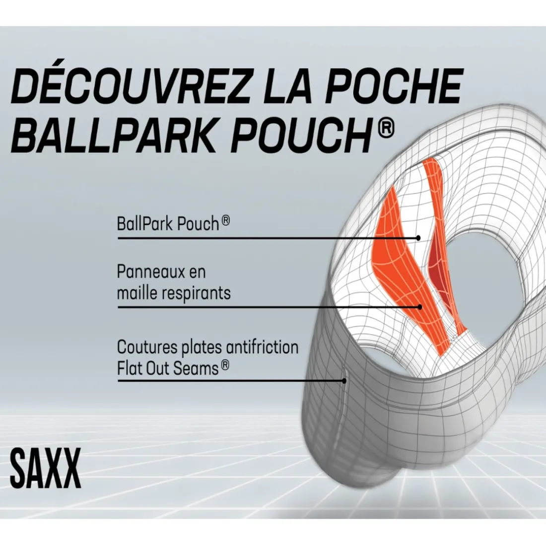 Maillot de bain Oh buoy 2n1 - Gris Saxx