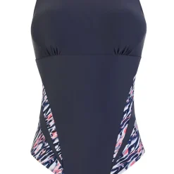 Maillot de bain piscine une pièce sans armatures gris