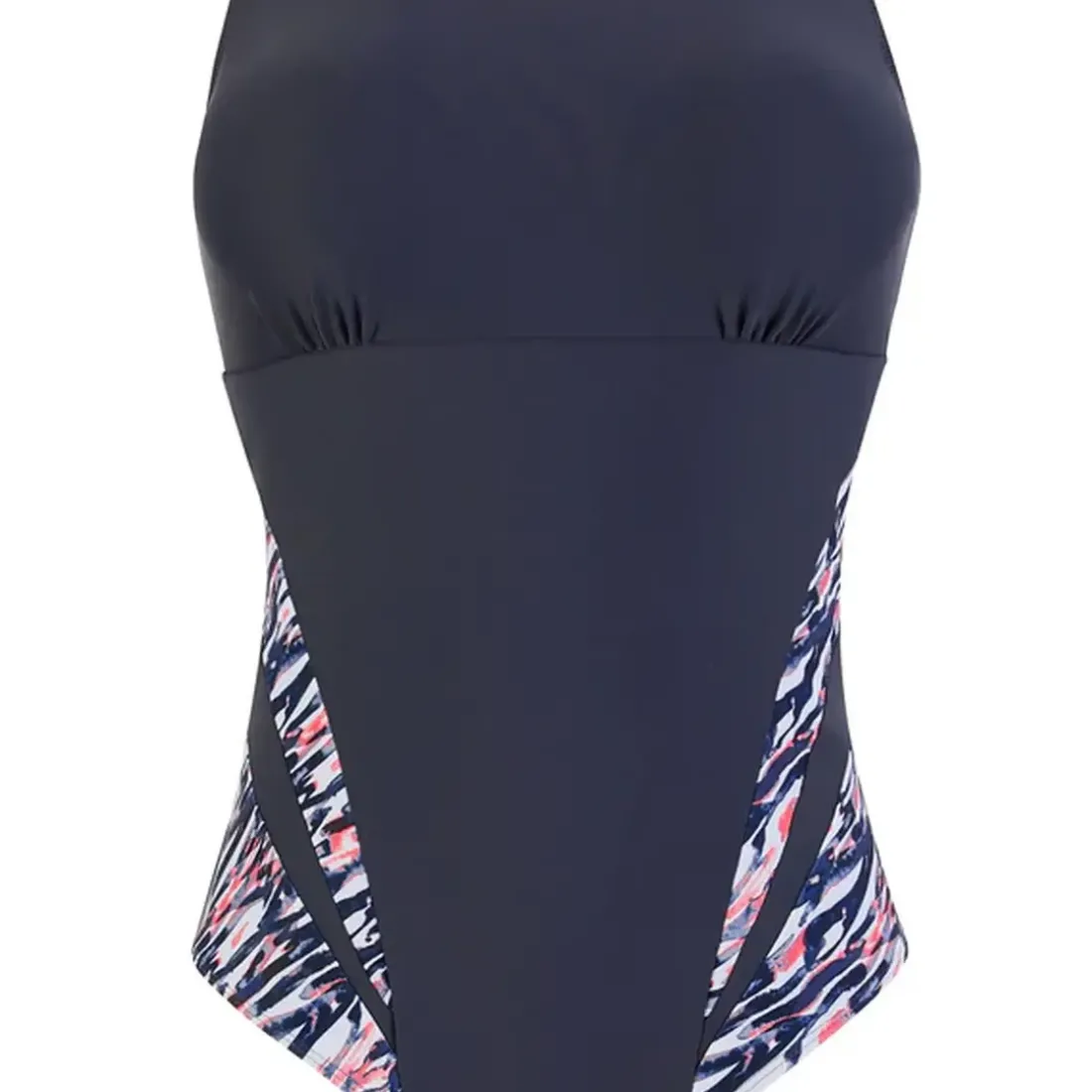 Maillot de bain piscine une pièce sans armatures gris