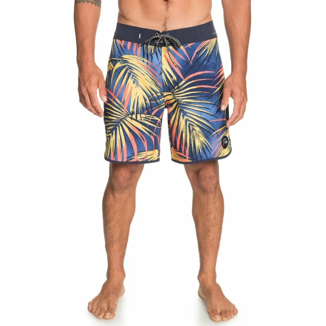 Maillot de Bain tropical bleu foncé