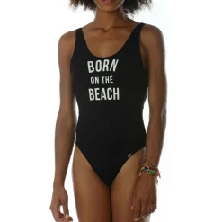 Maillot de bain une pièce sans armatures dos nu noir