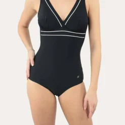 Maillot de bain une pièce sans armatures dos nu noir