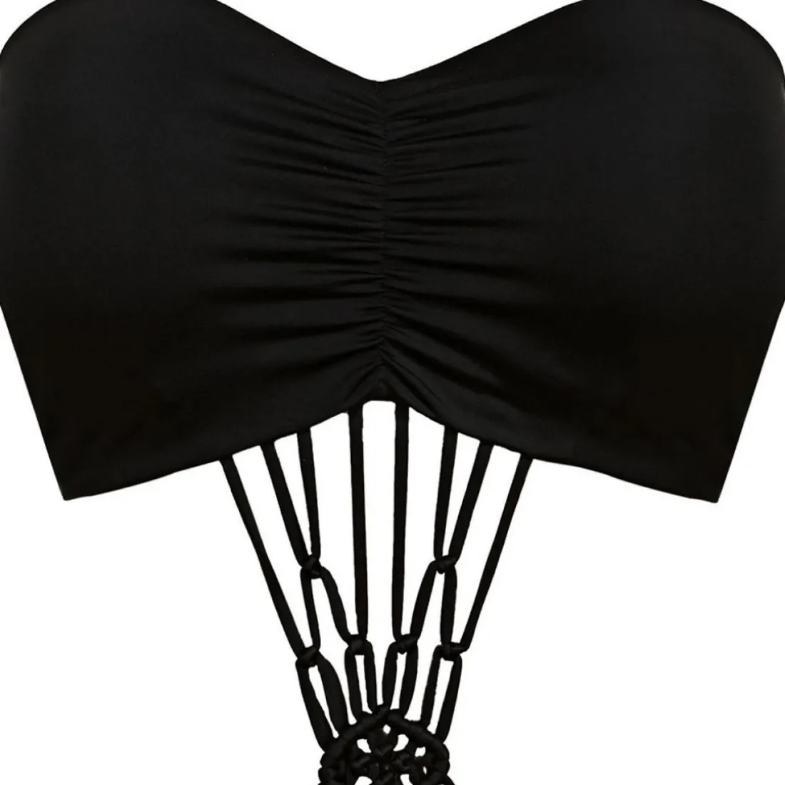 Maillot de bain une pièce bandeau-monokini Freya MACRAME black-Freya Maillots noir