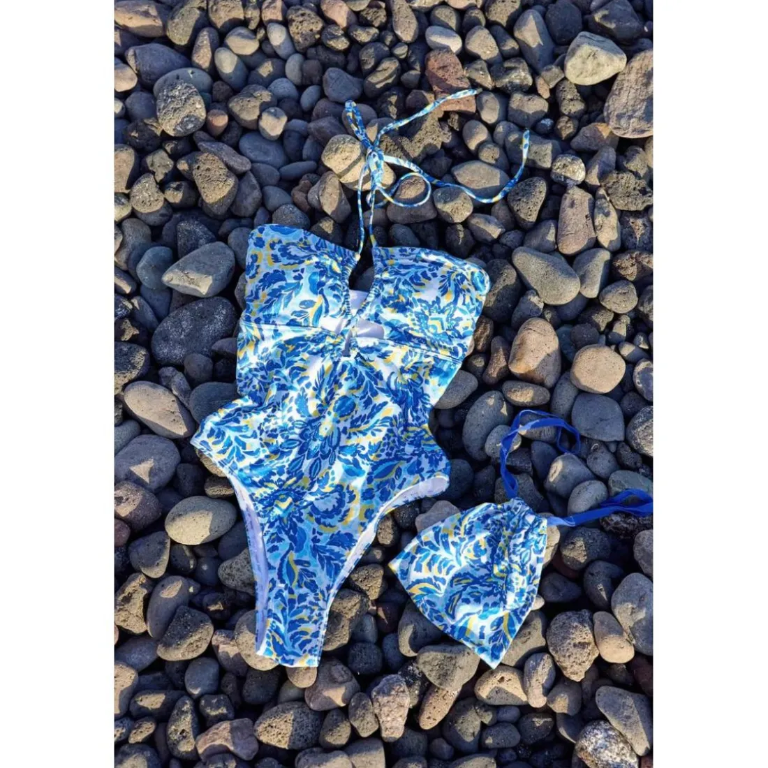 Maillot de bain WEENA fondu bleu