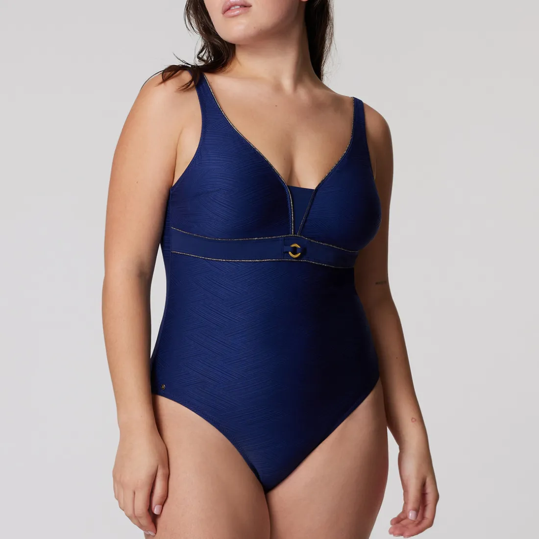 Maillot une pièce sans armatures Bleu