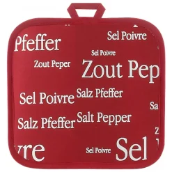 Manique 20 x 20 cm SEL ET POIVRE - Rouge