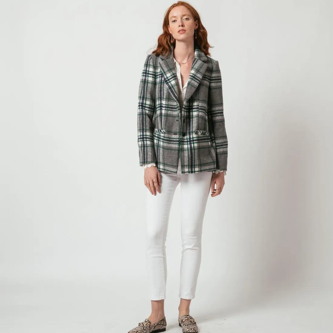 Manteau à carreaux Benji