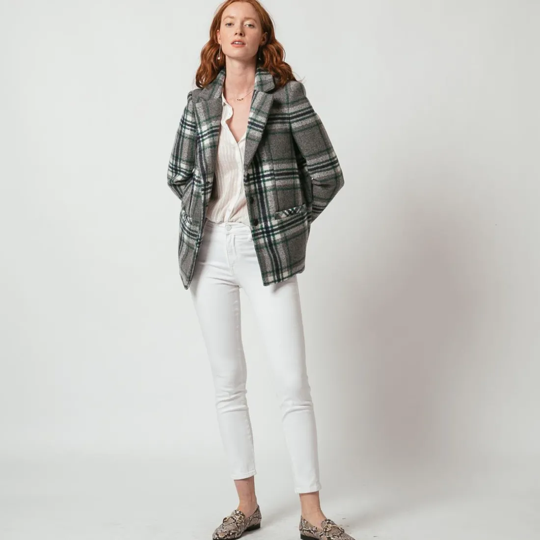 Manteau à carreaux Benji