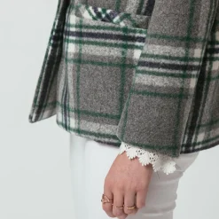 Manteau à carreaux Benji