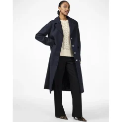 Manteau bleu marine Willa