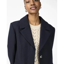 Manteau bleu marine Willa