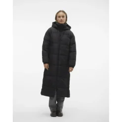 Manteau capuche avec cordon de serrage noir Blair