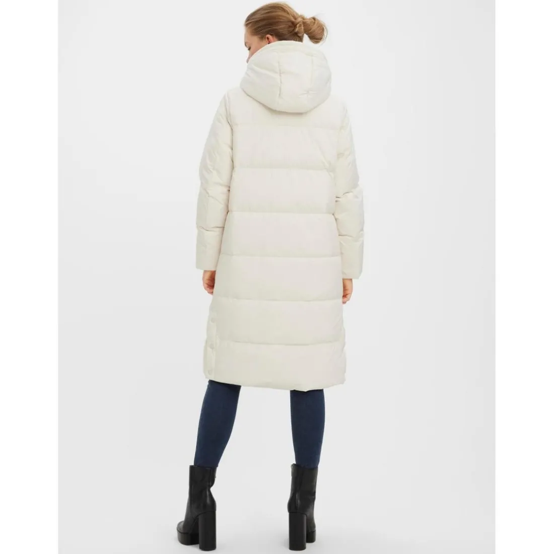 Manteau Capuche Long beige