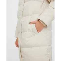 Manteau Capuche Long beige