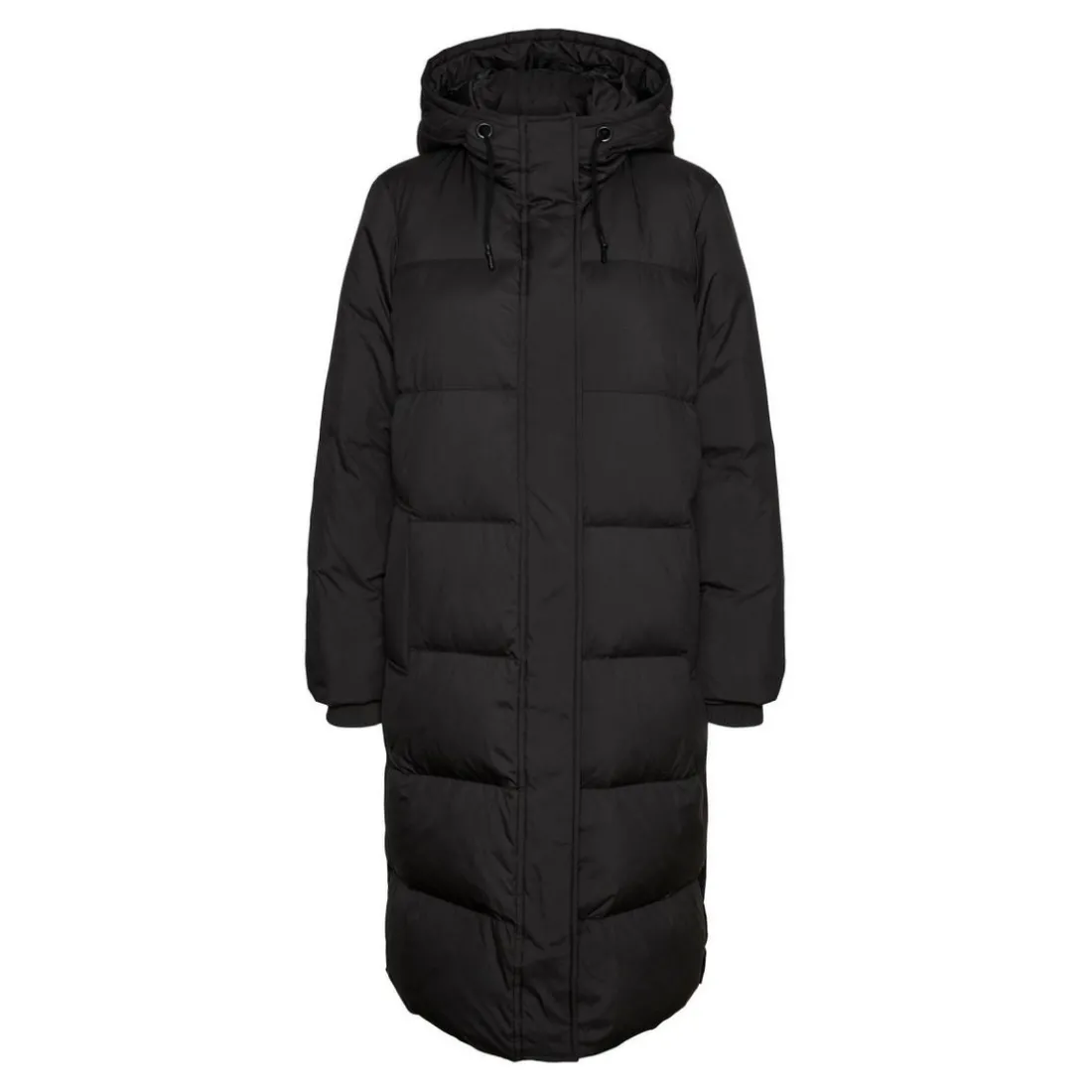 Manteau Capuche Long noir Ula