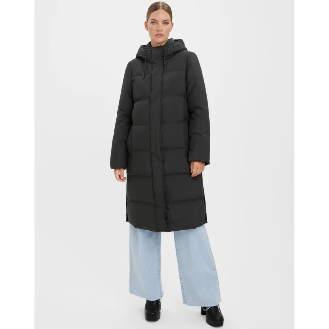 Manteau Capuche Long vert