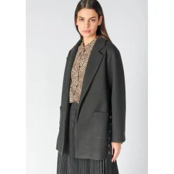 Manteau CHARLOT noir en coton