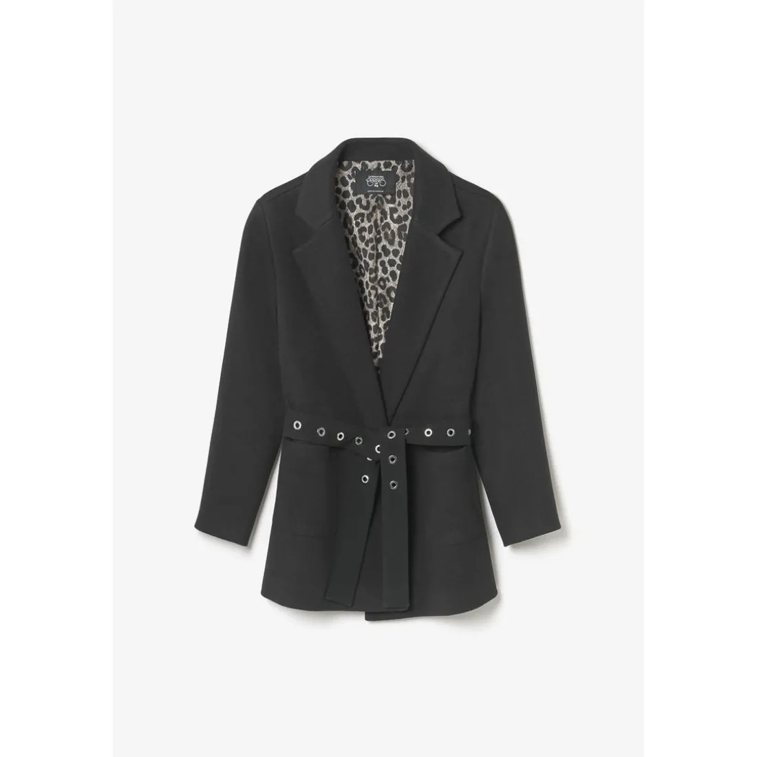 Manteau CHARLOT noir en coton