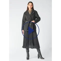 Manteau CHARLOT noir en coton