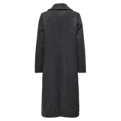 Manteau col à revers col à revers gris foncé Tess