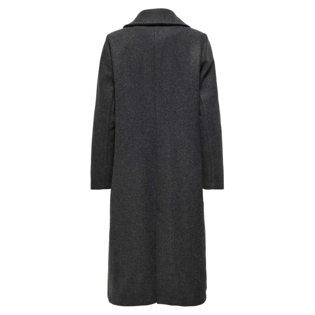 Manteau col à revers col à revers gris foncé Tess