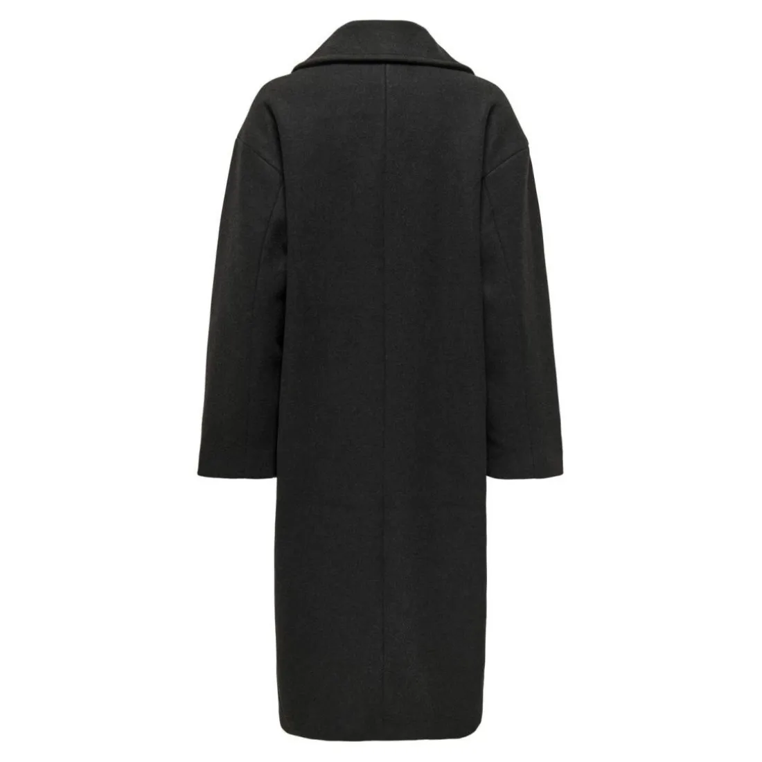 Manteau col à revers col à revers gris foncé Demi