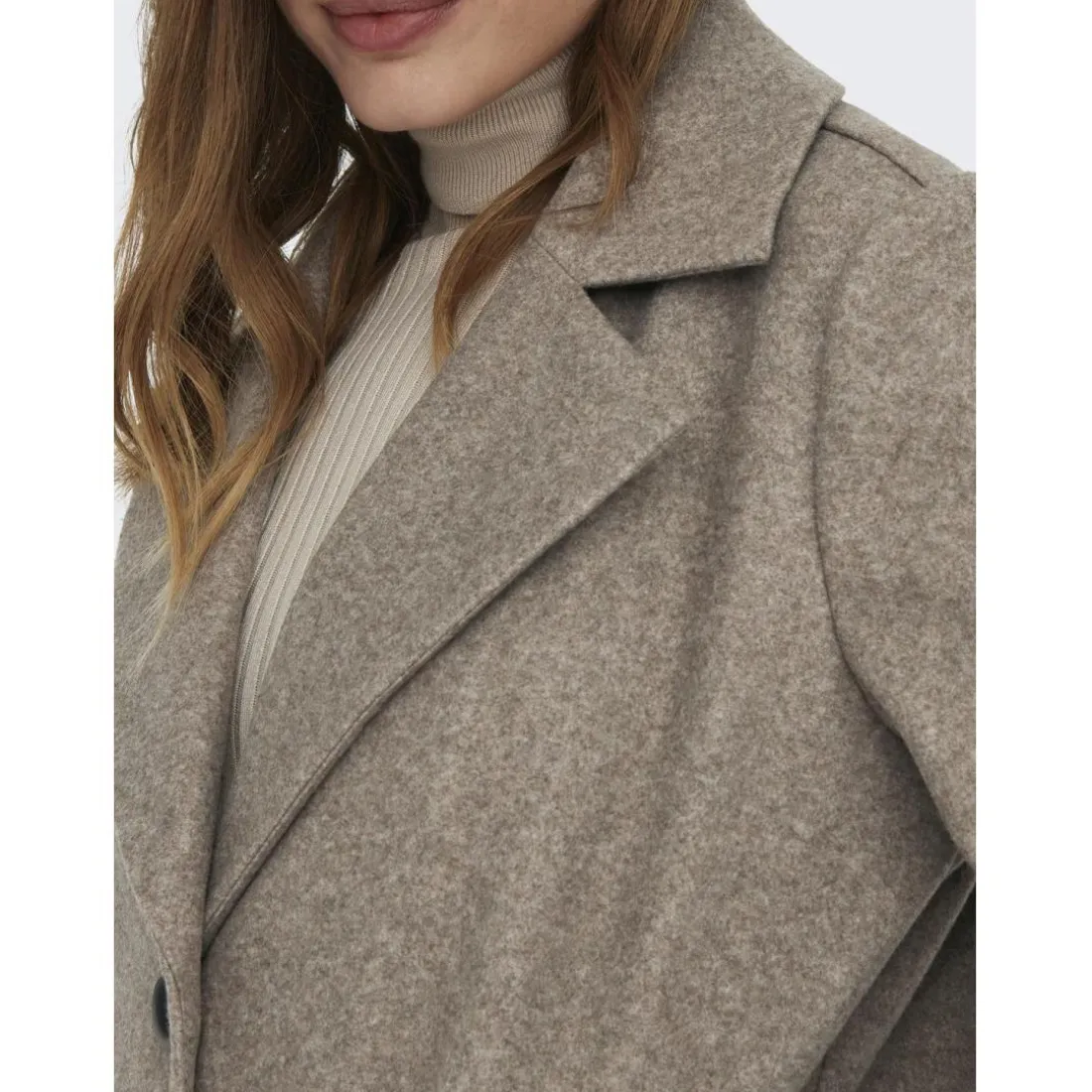 Manteau col à revers col à revers violet foncé Hattie