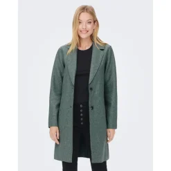 Manteau Col à revers Long vert Hope