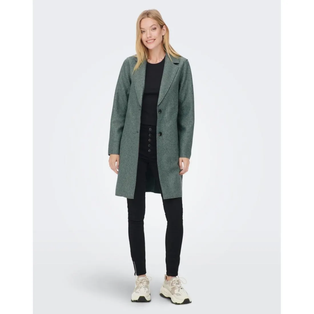 Manteau Col à revers Long vert Hope