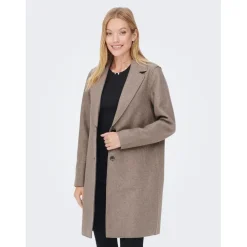 Manteau Col à revers Long vert Gaia