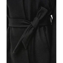 Manteau col haut col haut noir Lara