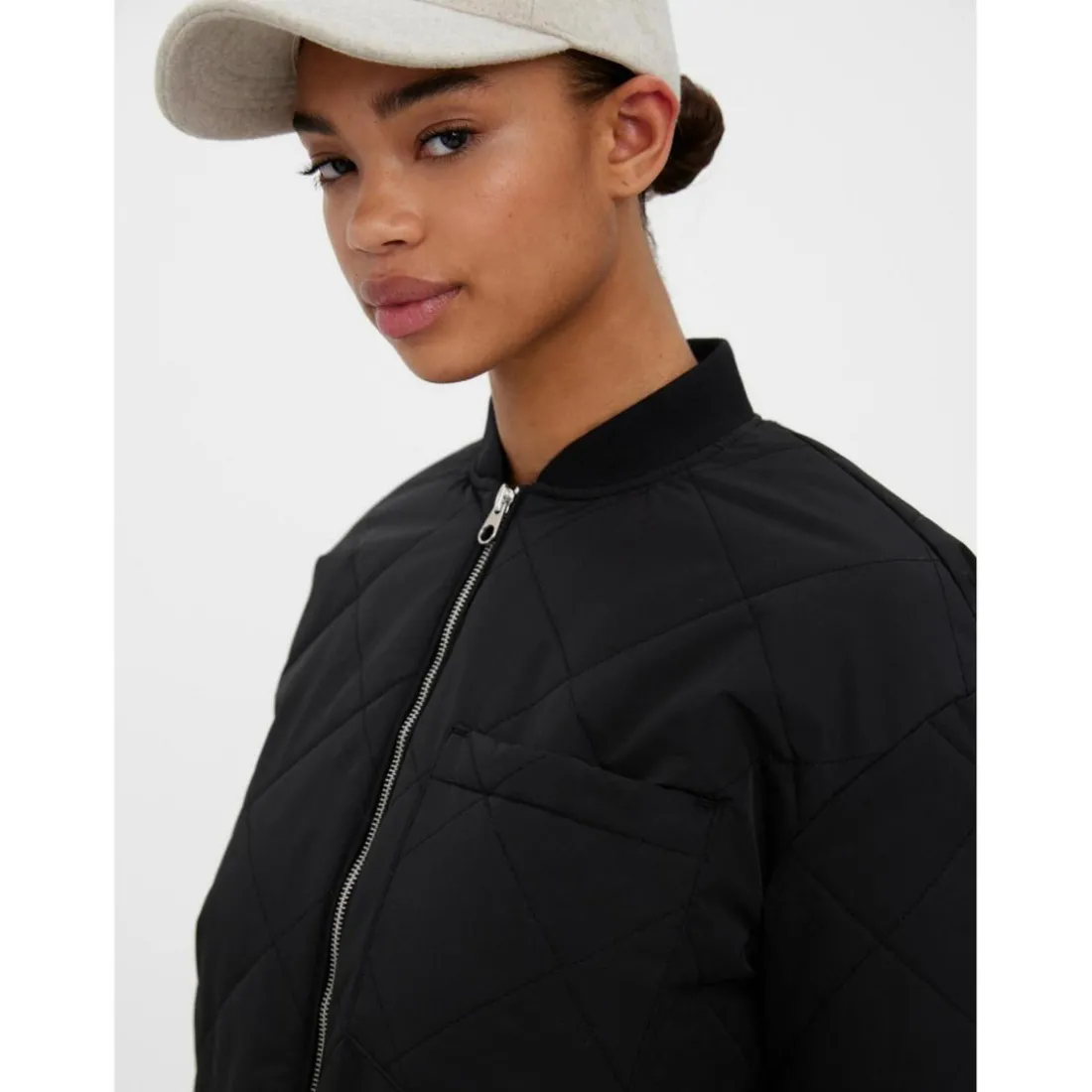 Manteau Col italien Long noir