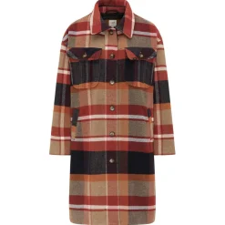 Manteau Femme Wool Coat bleu foncé en laine