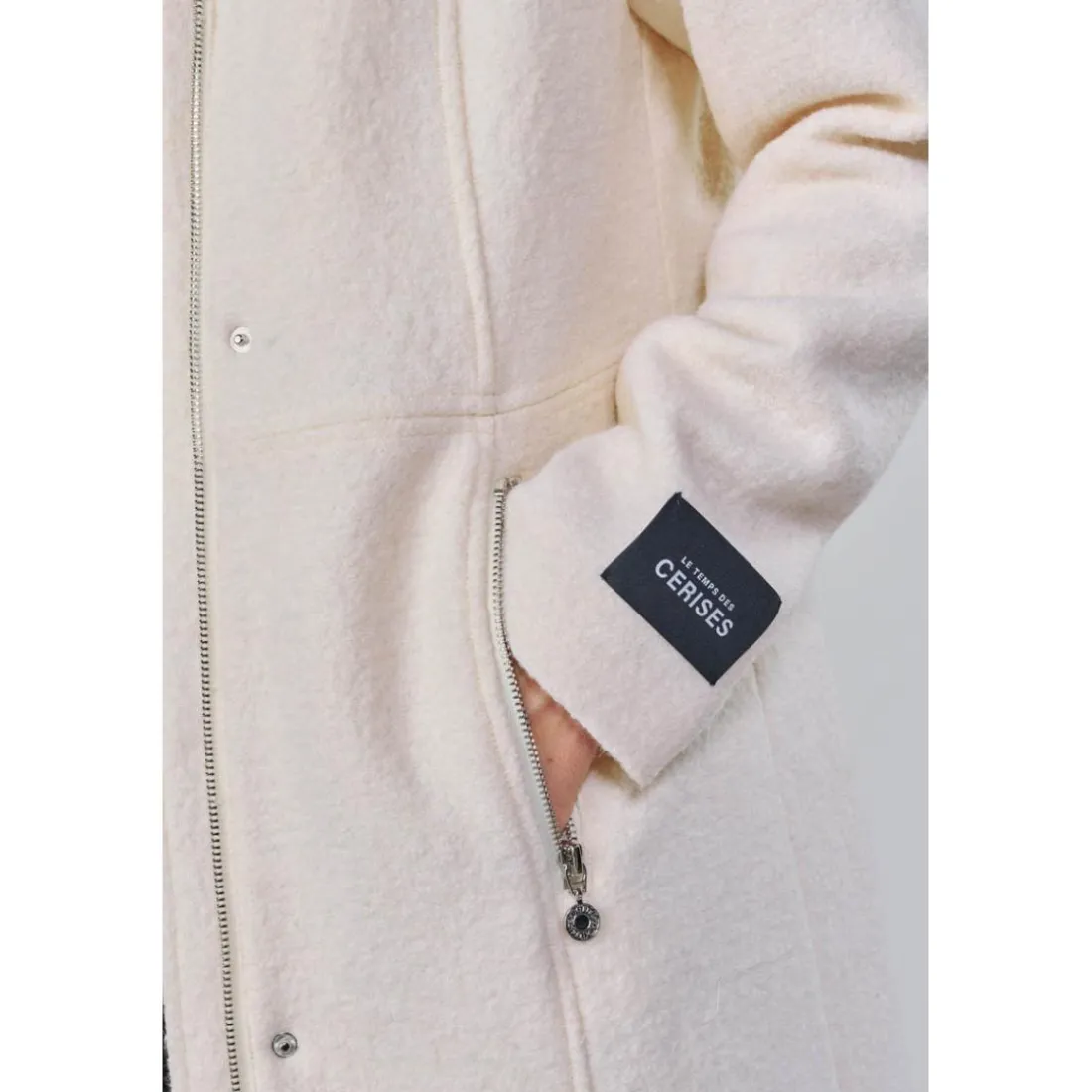Manteau KAPLAN blanc Rose