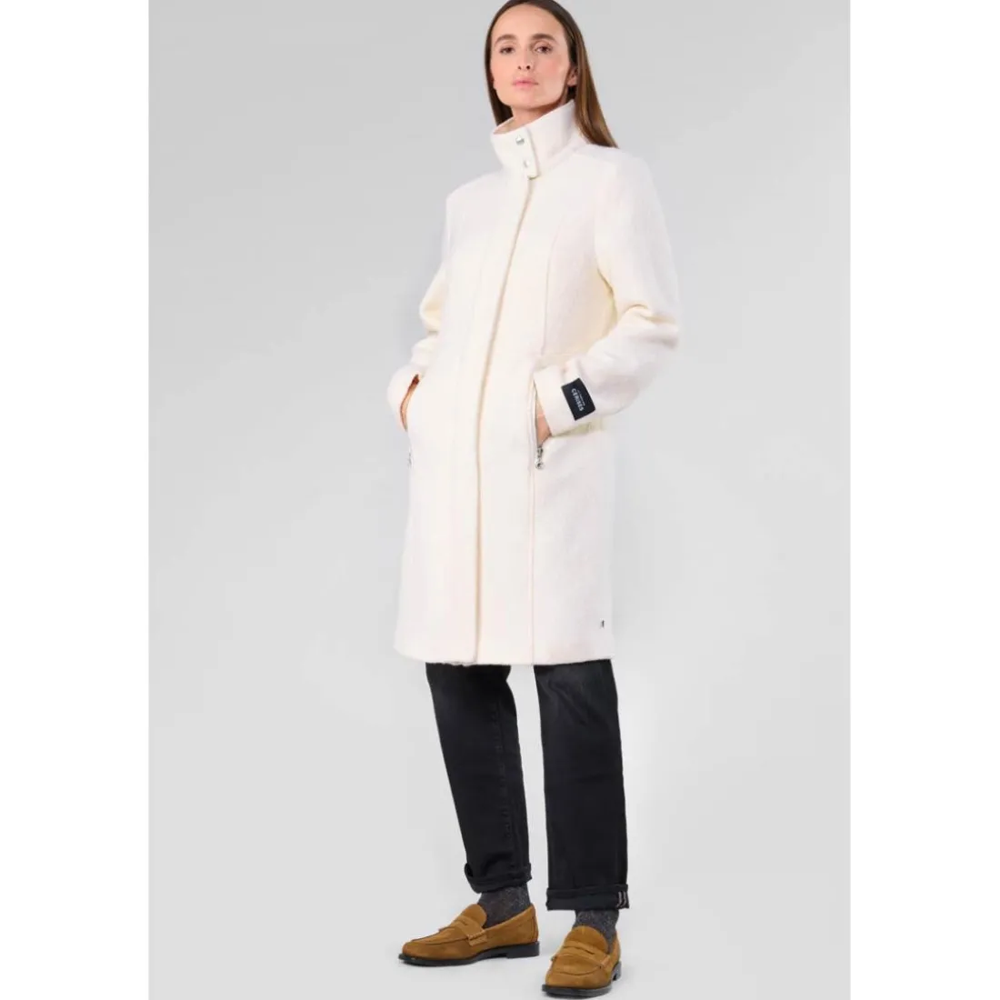 Manteau KAPLAN blanc Rose