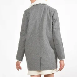 Manteau lainé forme boule femme Cazal Kaporal® - Gris en laine
