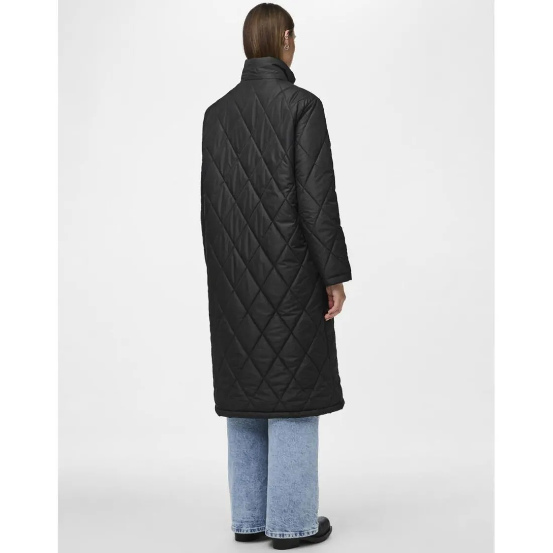 Manteau long matelassé Mailey noir Page