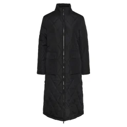 Manteau long matelassé Mailey noir Page