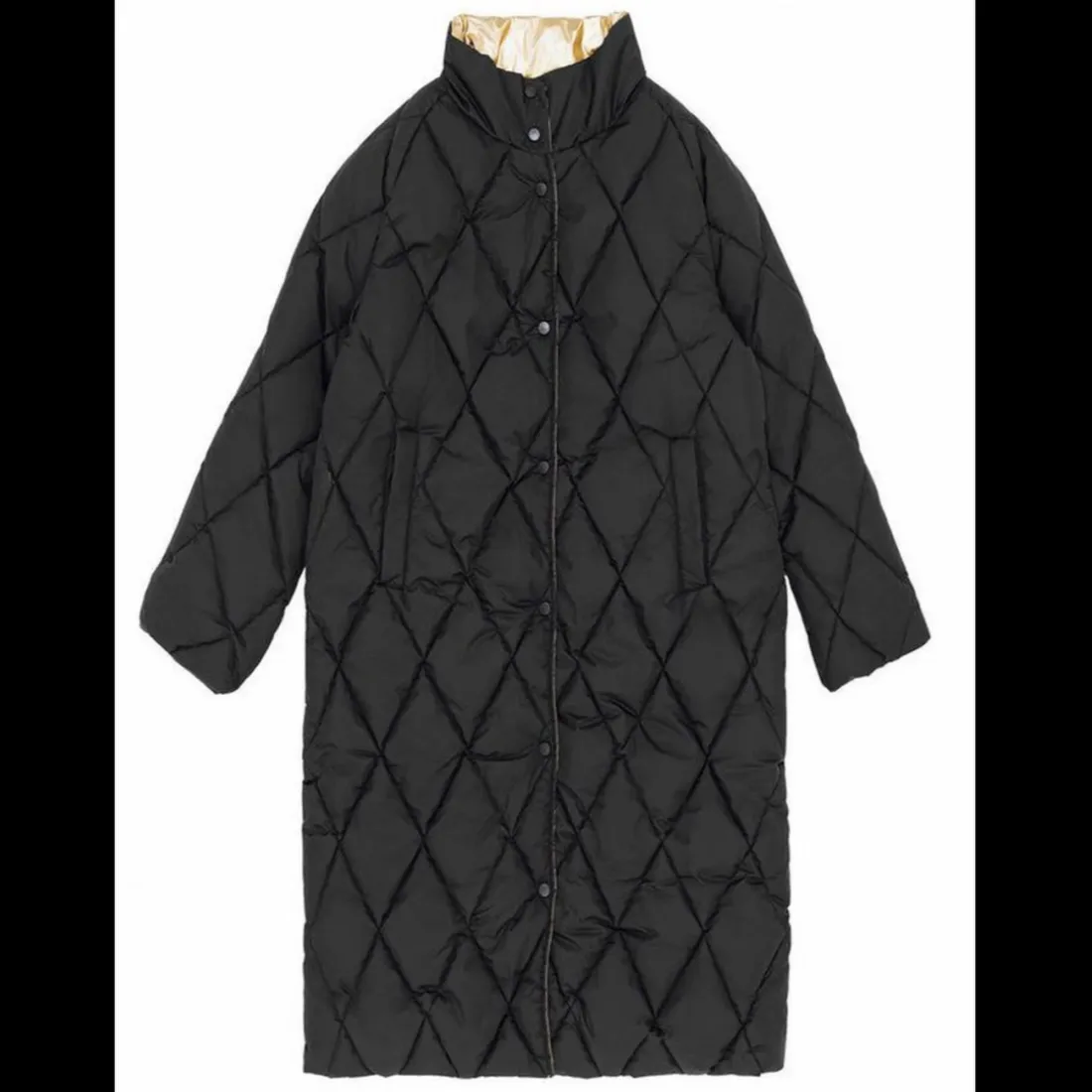 Manteau NORA noir reversible