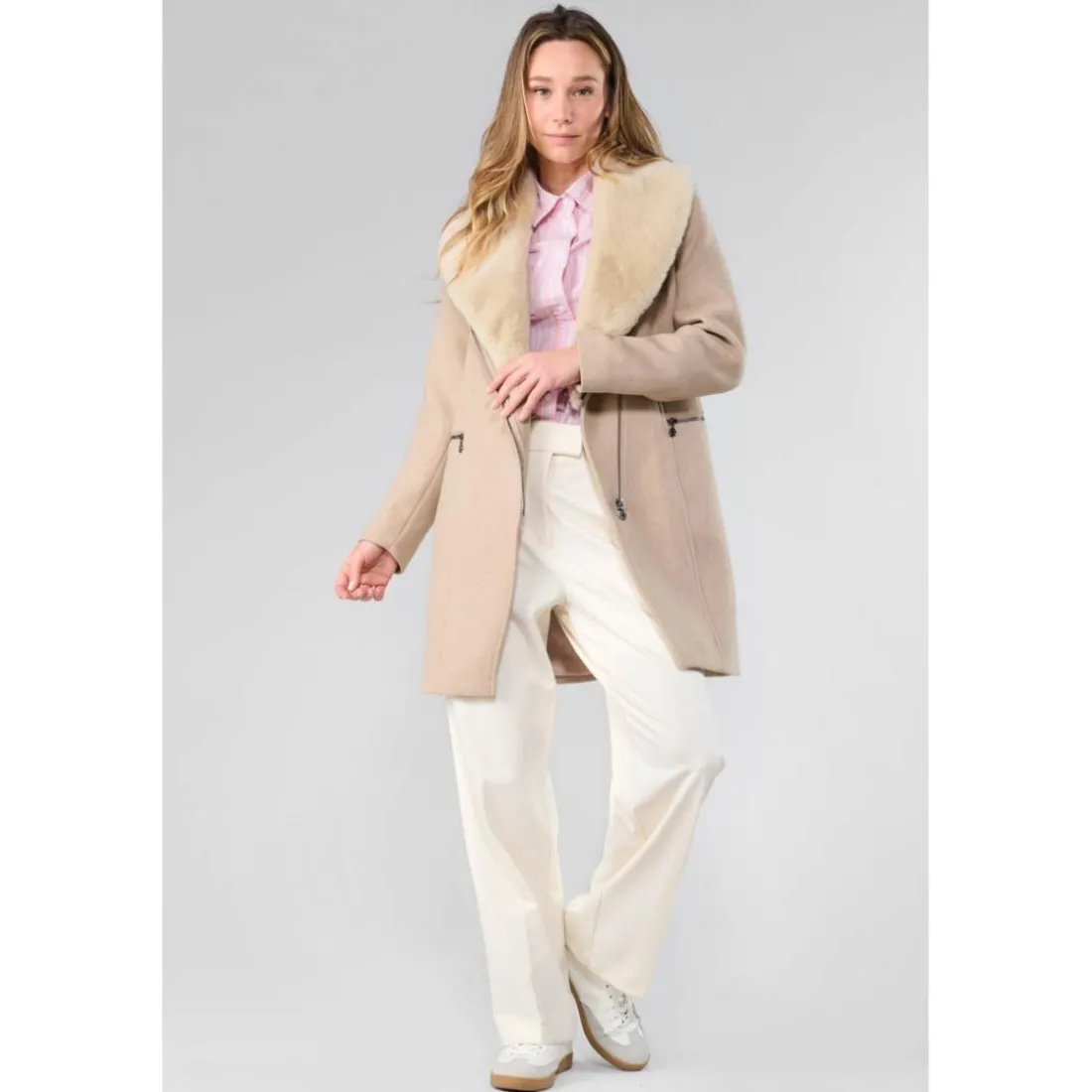 Manteau PHILINE beige Ana