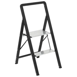 Marchepied en aluminium gris 2 marches