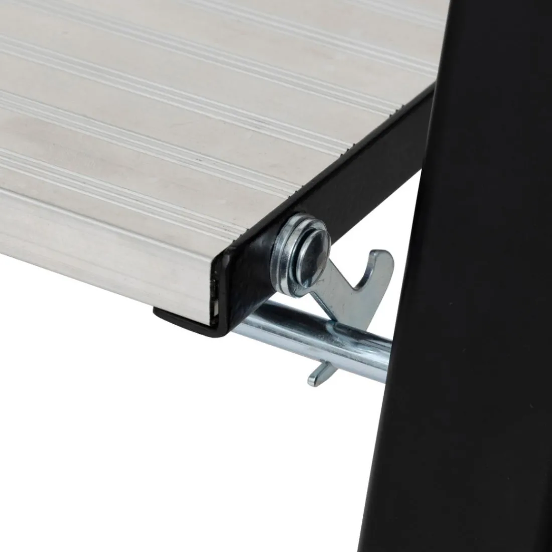 Marchepied en aluminium gris 2 marches