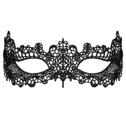 Masque noir en dentelle