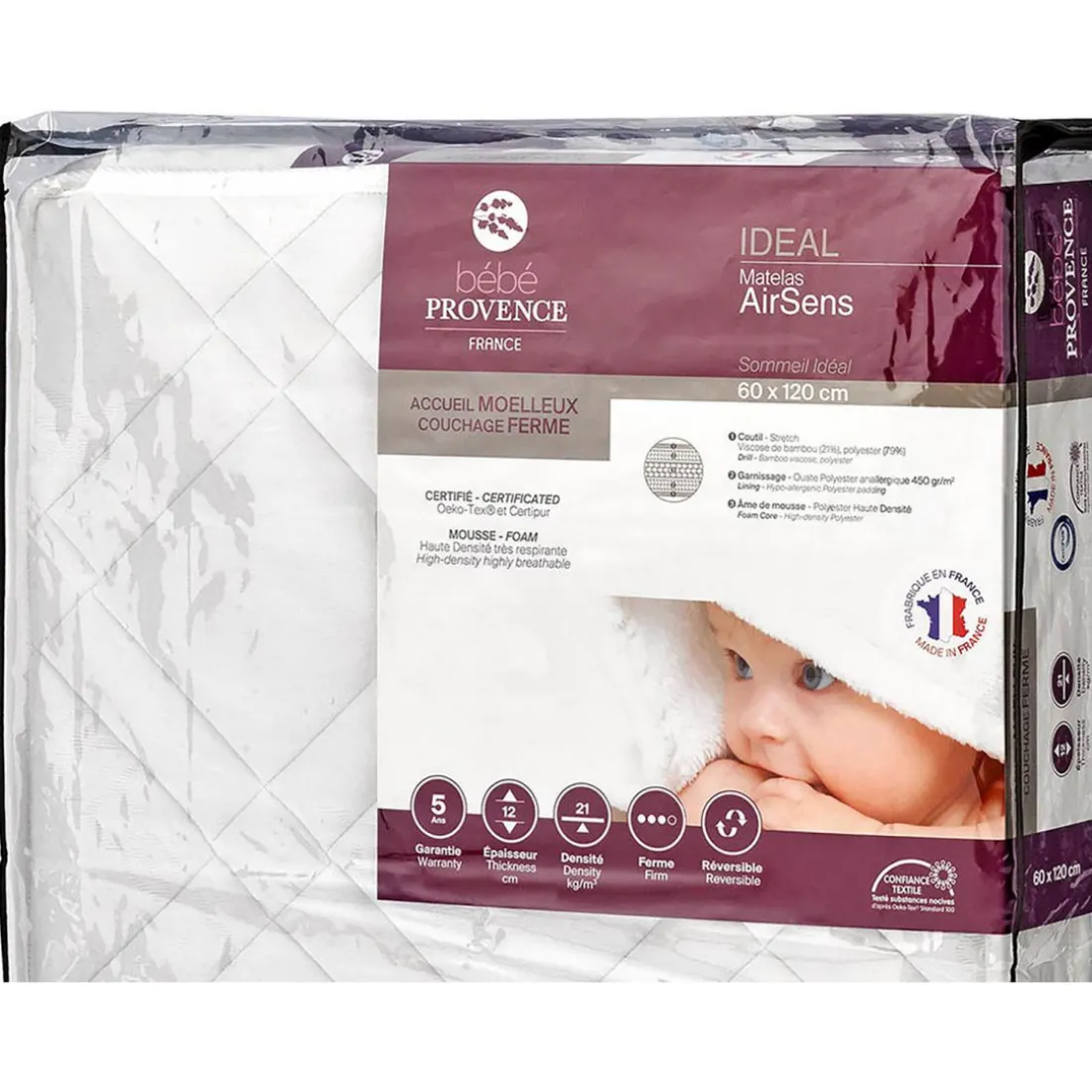 Matelas Bébé - Airsens 60*120*12