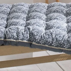 Matelas de sol 120 x 60 x 7 Denim FLOWER GARDEN, Denim