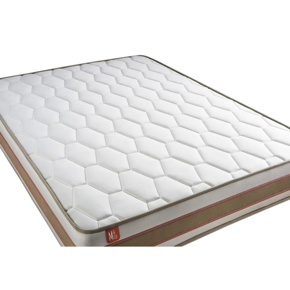 Matelas LE DÉLICAT Ressorts ensaches Memoire de forme 5 zones de confort