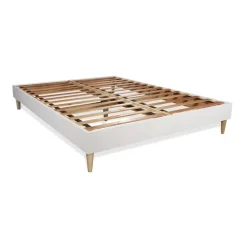 Matelas sommier kit blanc Memo Luxe Ressorts ensaches memoire de forme MAXI epaisseur