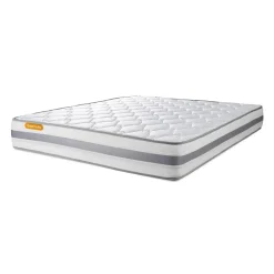 Matelas sommier kit blanc Memo Spring Ressorts ensaches MAXI épaisseur